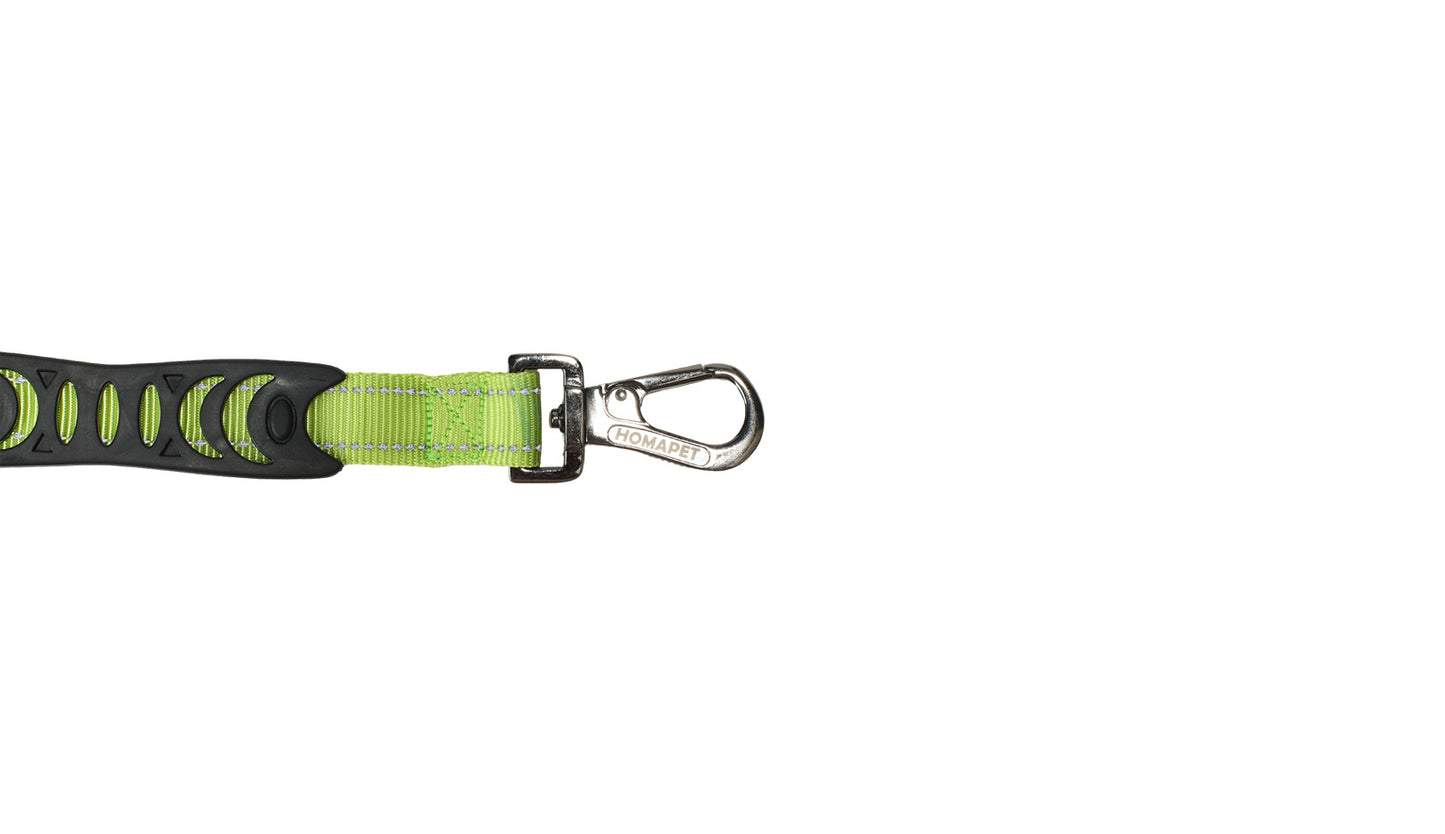 FS Green Nylon Adjustable Bungee Dog Leash