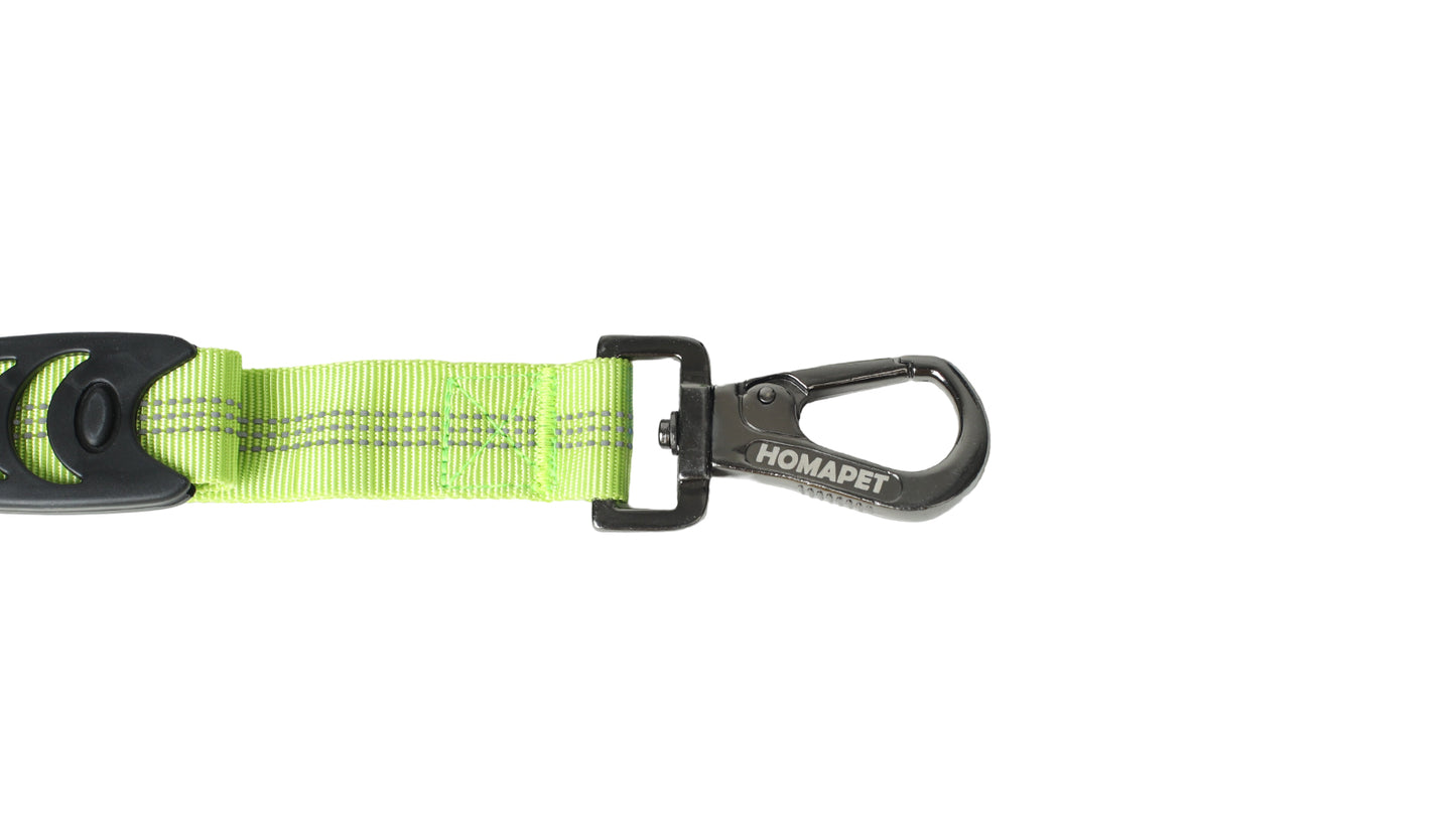 FS Green Nylon Full Bungee Dog Leash