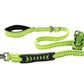 FS Green Polyester Full Bungee Dog Leash