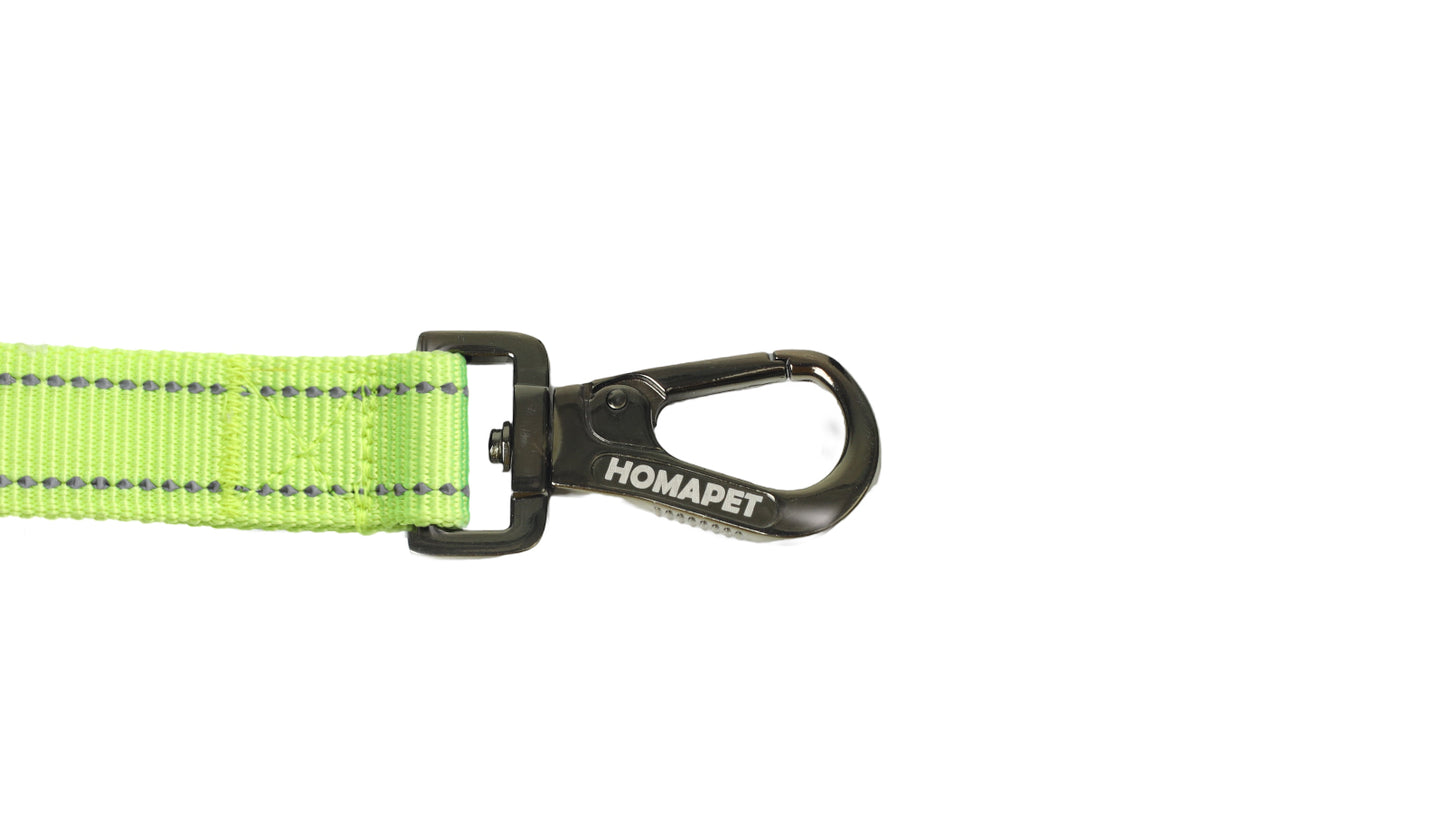 FS Green Polyester Full Bungee Dog Leash