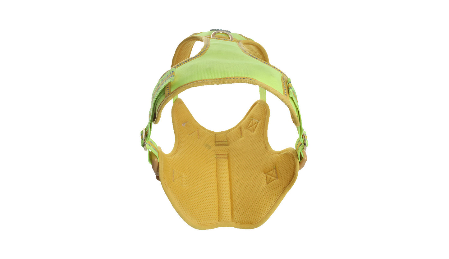 F S Green With Yellow Lining Tactical Dog Harness