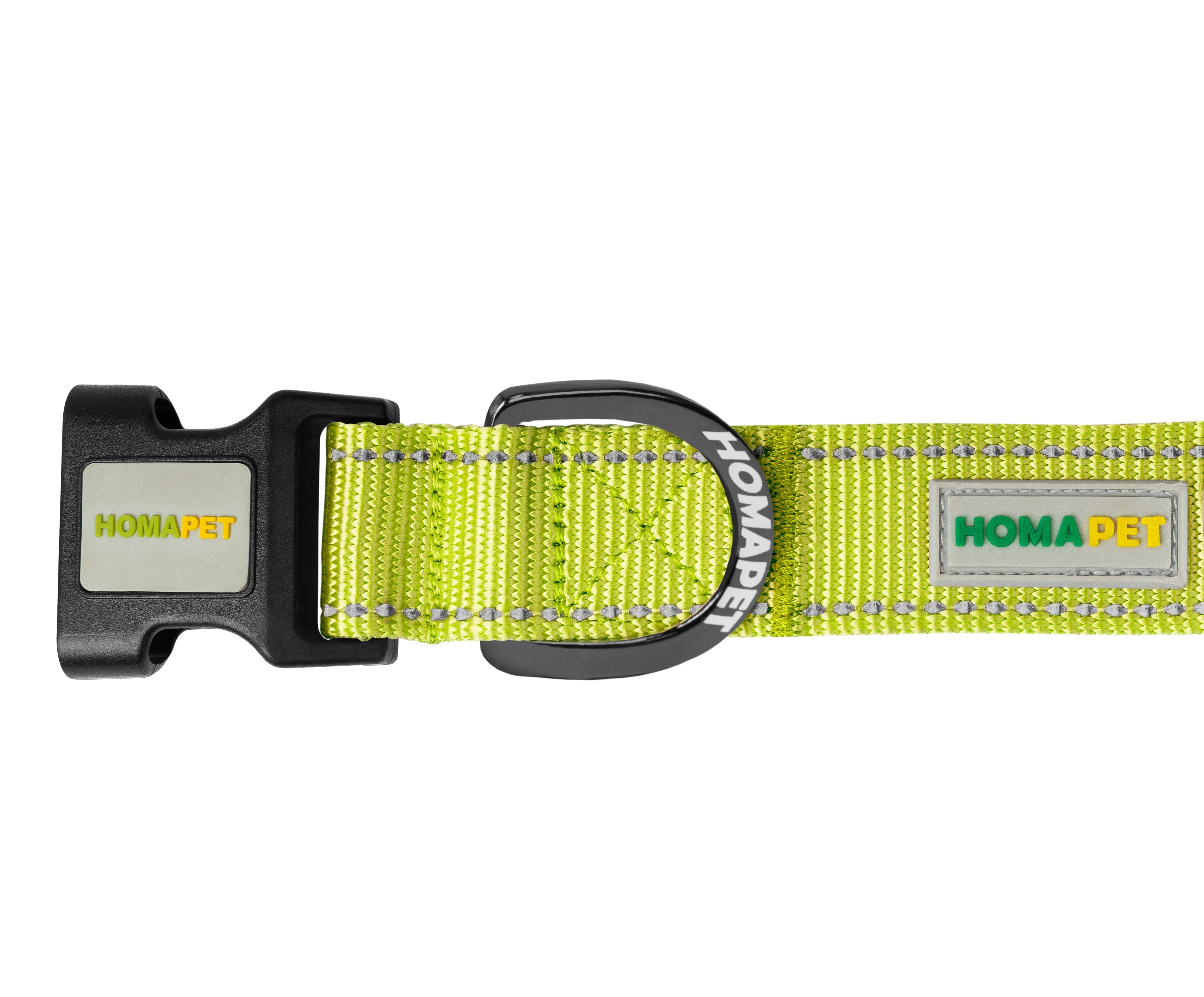 F S Green Nylon Dog Collar