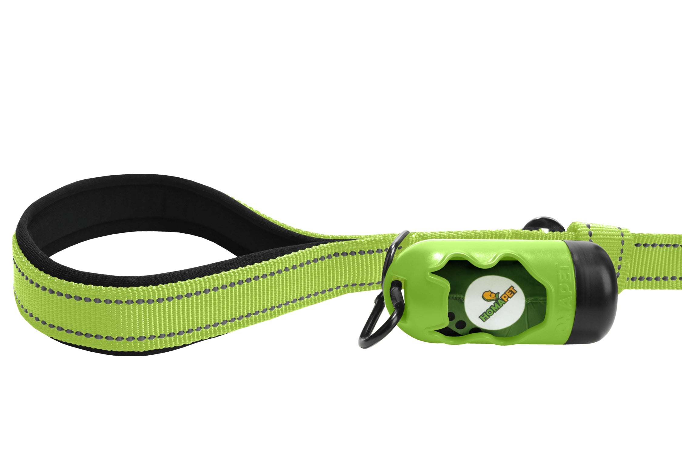 FS Green Polyester Full Bungee Dog Leash