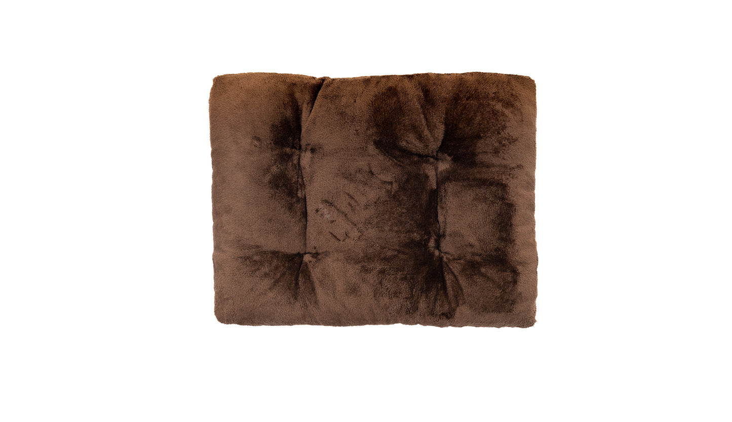 Brown Flat Dog Bed