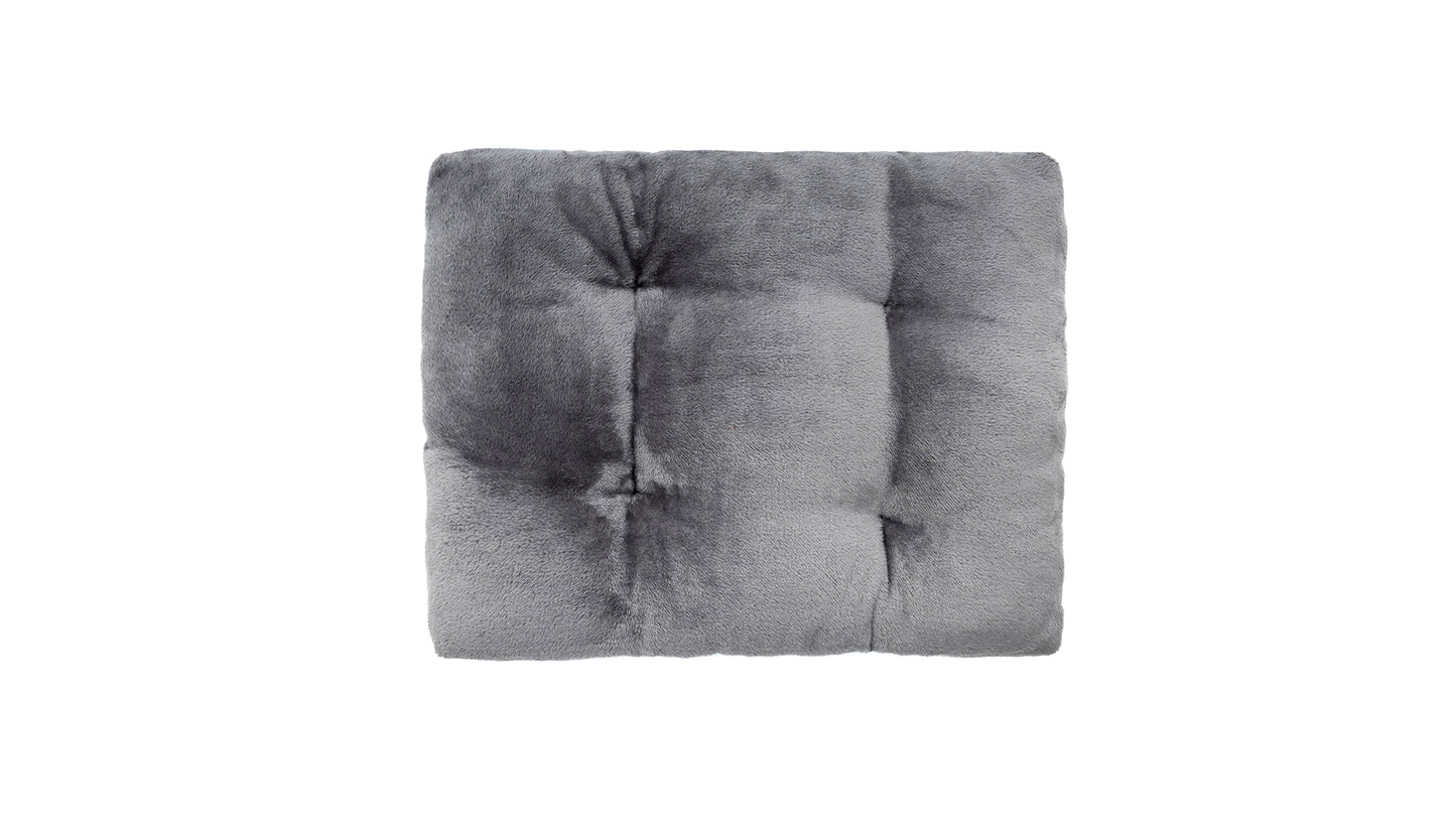 Grey Flat Dog Bed