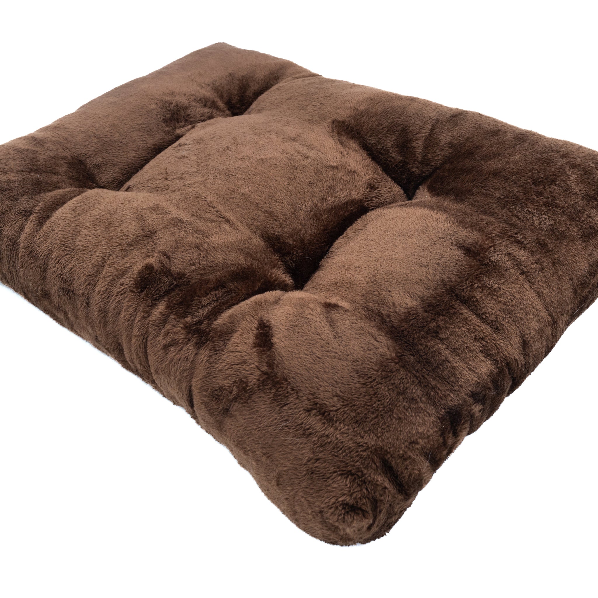 Brown Flat Dog Bed