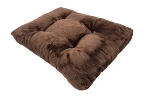 Brown Flat Dog Bed