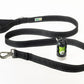 Black Flat Nylon Dog Leash