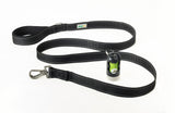 Black Flat Nylon Dog Leash