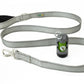 Light Grey Flat Nylon Dog Leash