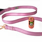 Lilac Sachet Flat Nylon Dog Leash