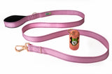 Lilac Sachet Flat Nylon Dog Leash