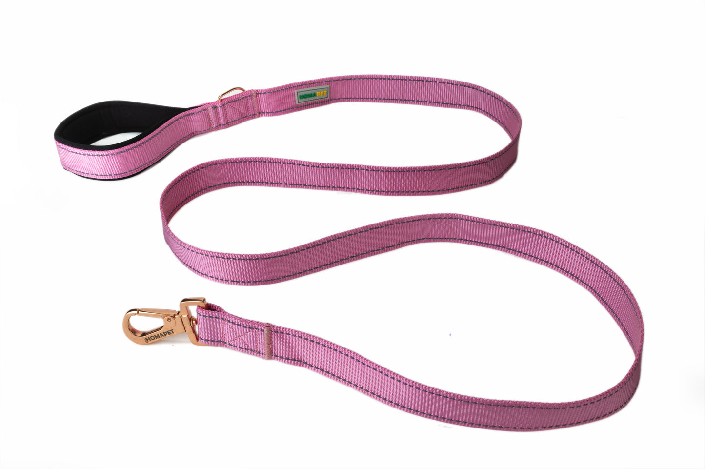 Lilac Sachet Flat Nylon Dog Leash