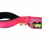 Pink Flat Nylon Dog Leash