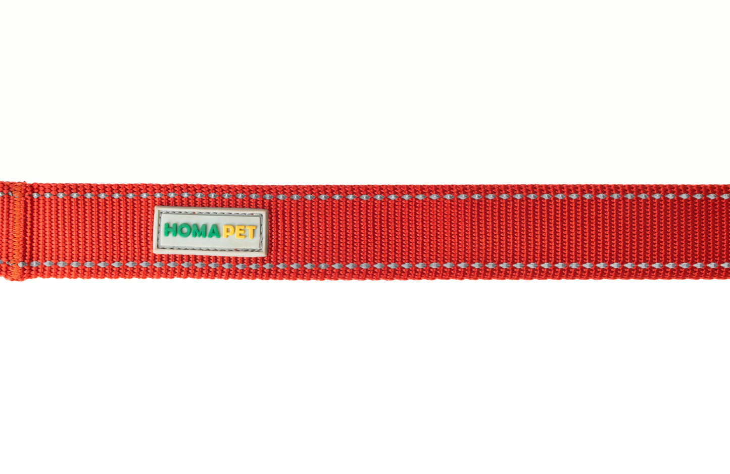 Red Flat Nylon Dog Leash