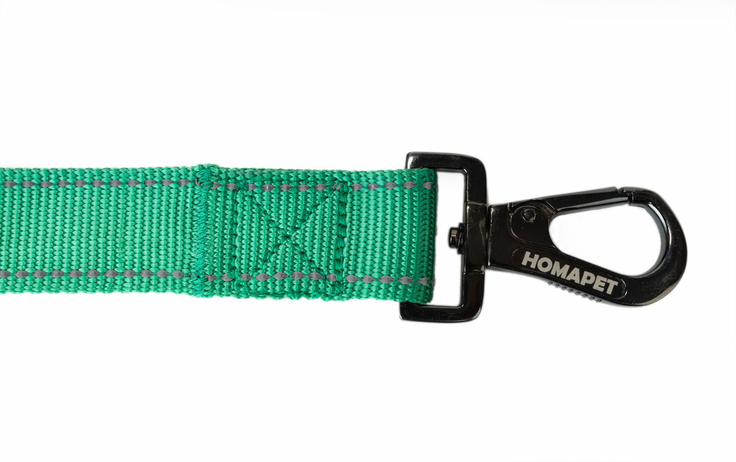 Poly Green Flat Nylon Dog  Leash