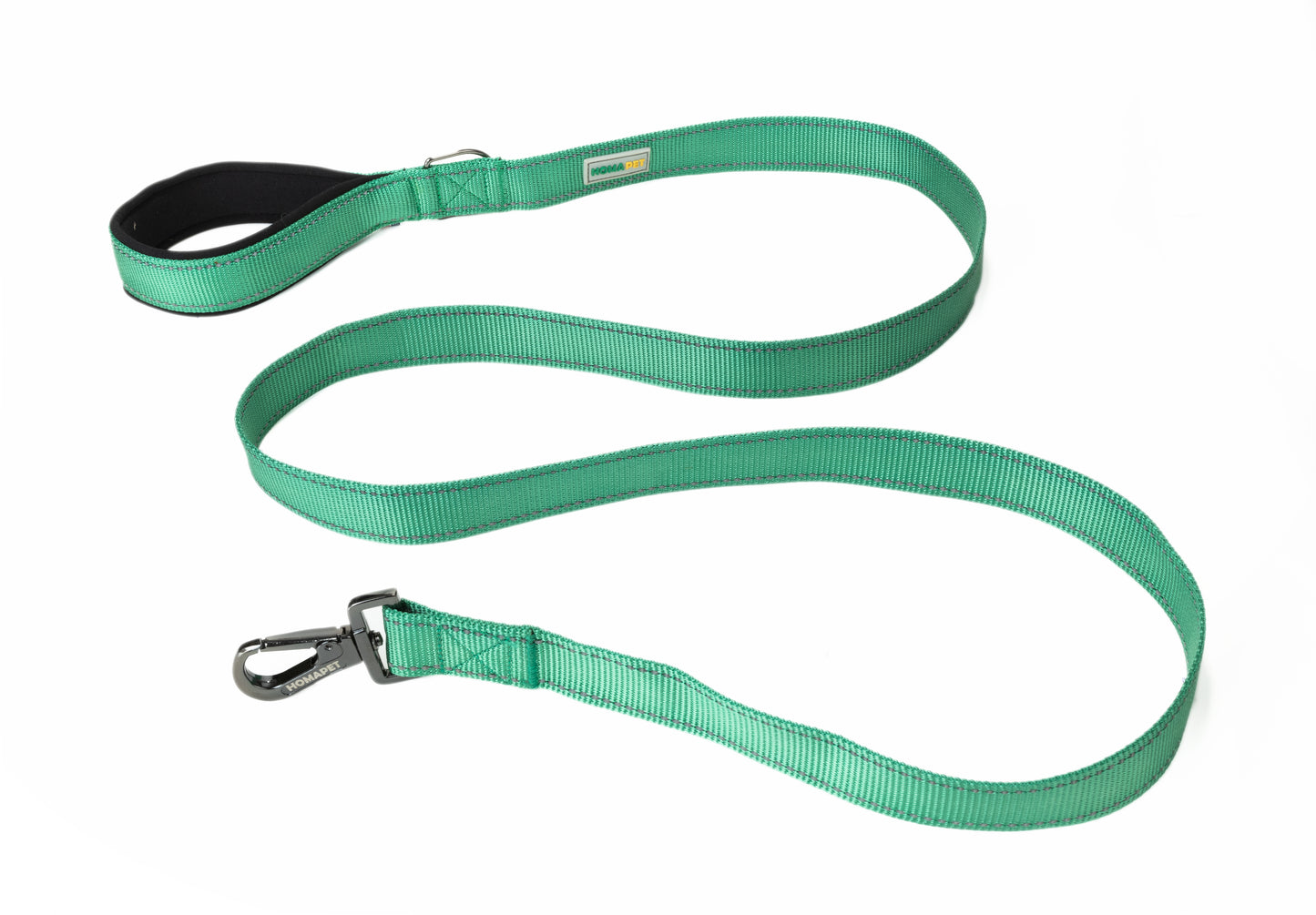 Poly Green Flat Nylon Dog  Leash