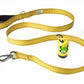 Yellow Flat Nylon Dog Leash