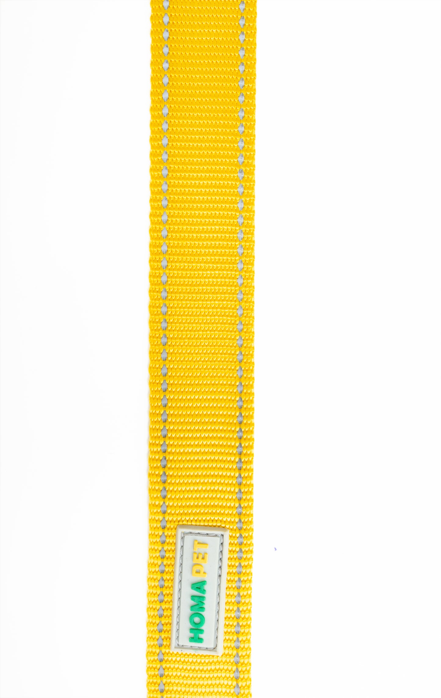 Yellow Flat Nylon Dog Leash