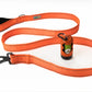 F Orange Flat Nylon Dog Leash