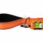 F Orange Flat Nylon Dog Leash