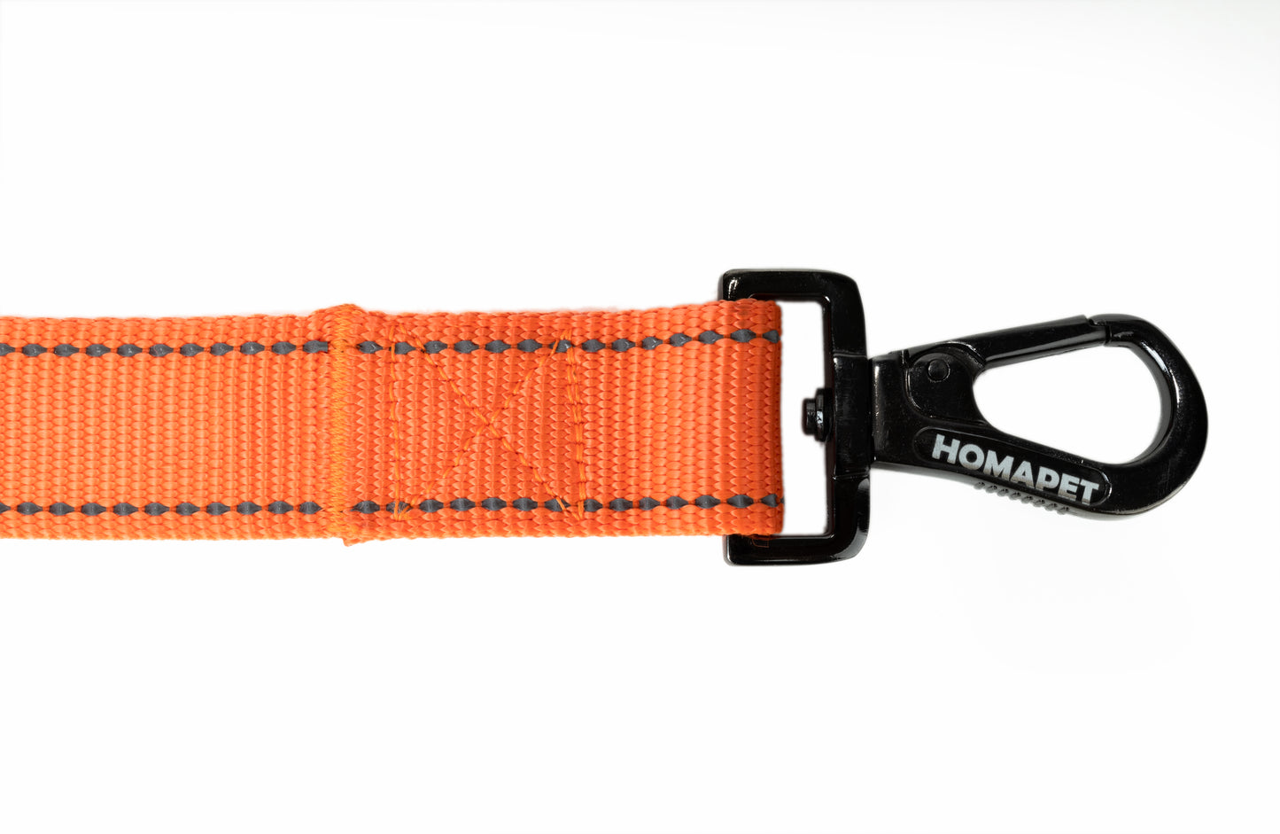 F Orange Flat Nylon Dog Leash