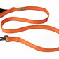 F Orange Flat Nylon Dog Leash