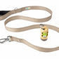 Ivory Flat Nylon Dog Leash