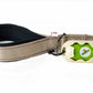 Ivory Flat Nylon Dog Leash