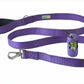 Violet Flat Nylon Dog Leash