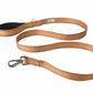 Copper Brown Flat Nylon Dog Leash