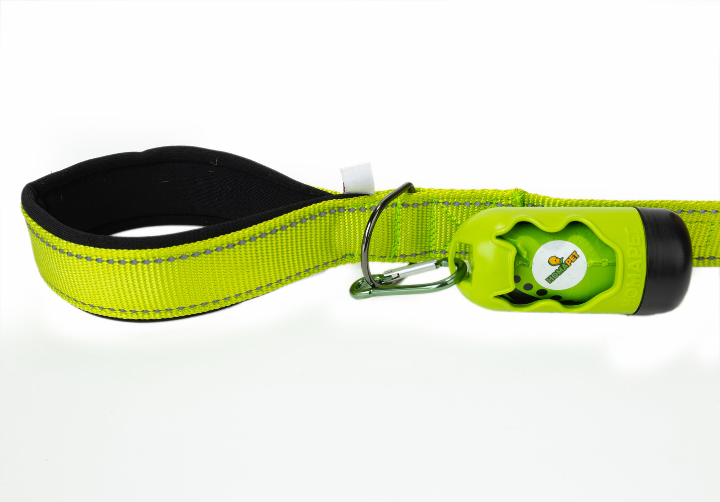 FS Green Flat Nylon Dog Leash