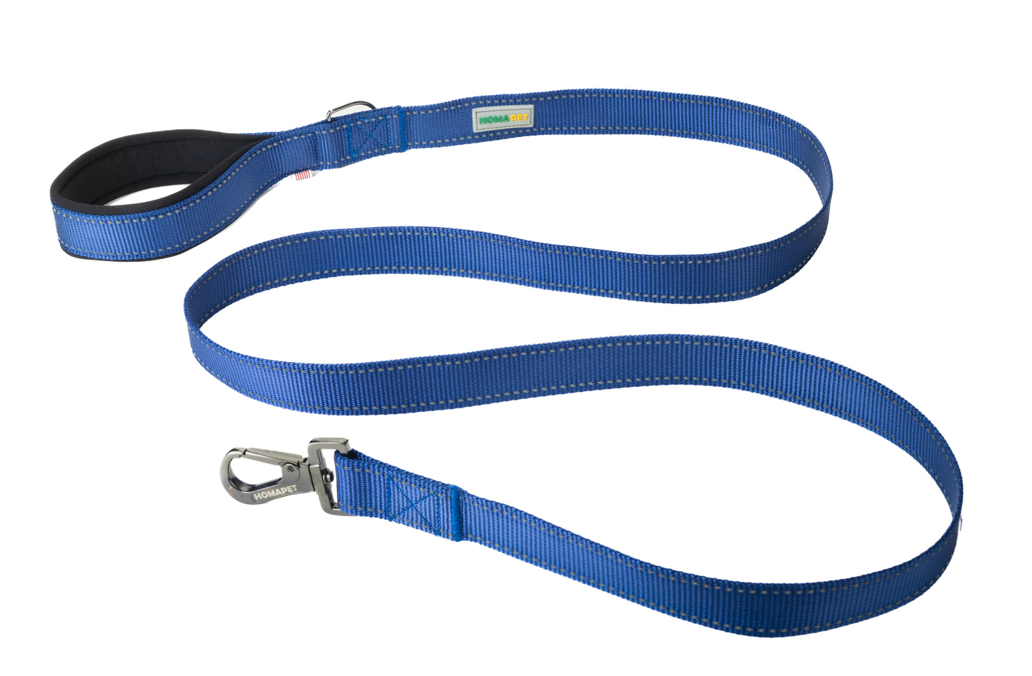 Sodalite Blue Flat Nylon Dog Leash