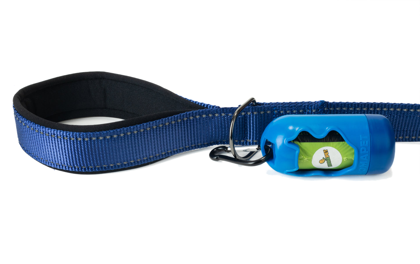 Sodalite Blue Flat Nylon Dog Leash