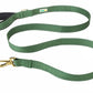 Olive Green Flat Nylon Dog Leash