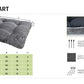 Grey Flat Dog Bed