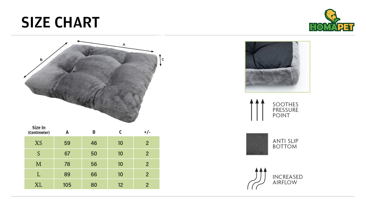 Grey Flat Dog Bed