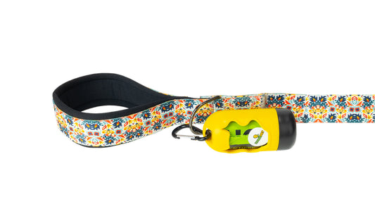 Floral Printed Polyester Dog Leash