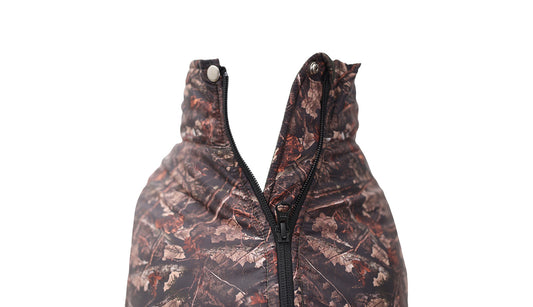 Forest Camo Dog Quilted Jacket - Printed