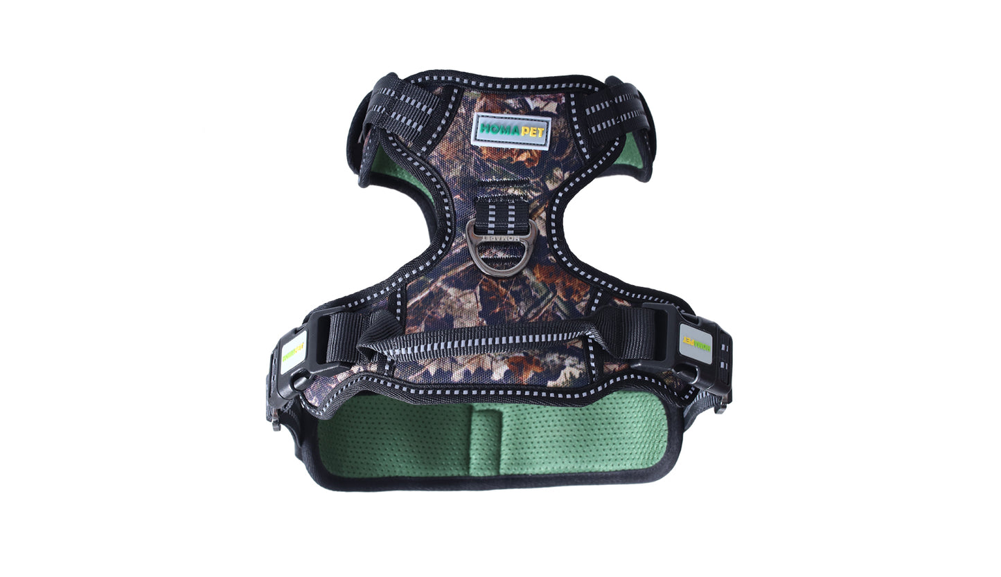 Forest Camo No Pull Dog Harness Printed