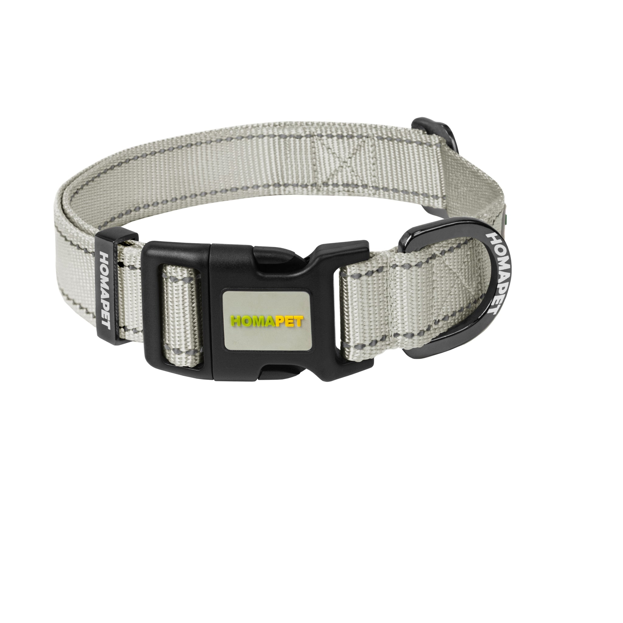 Light Grey Nylon Dog Collar
