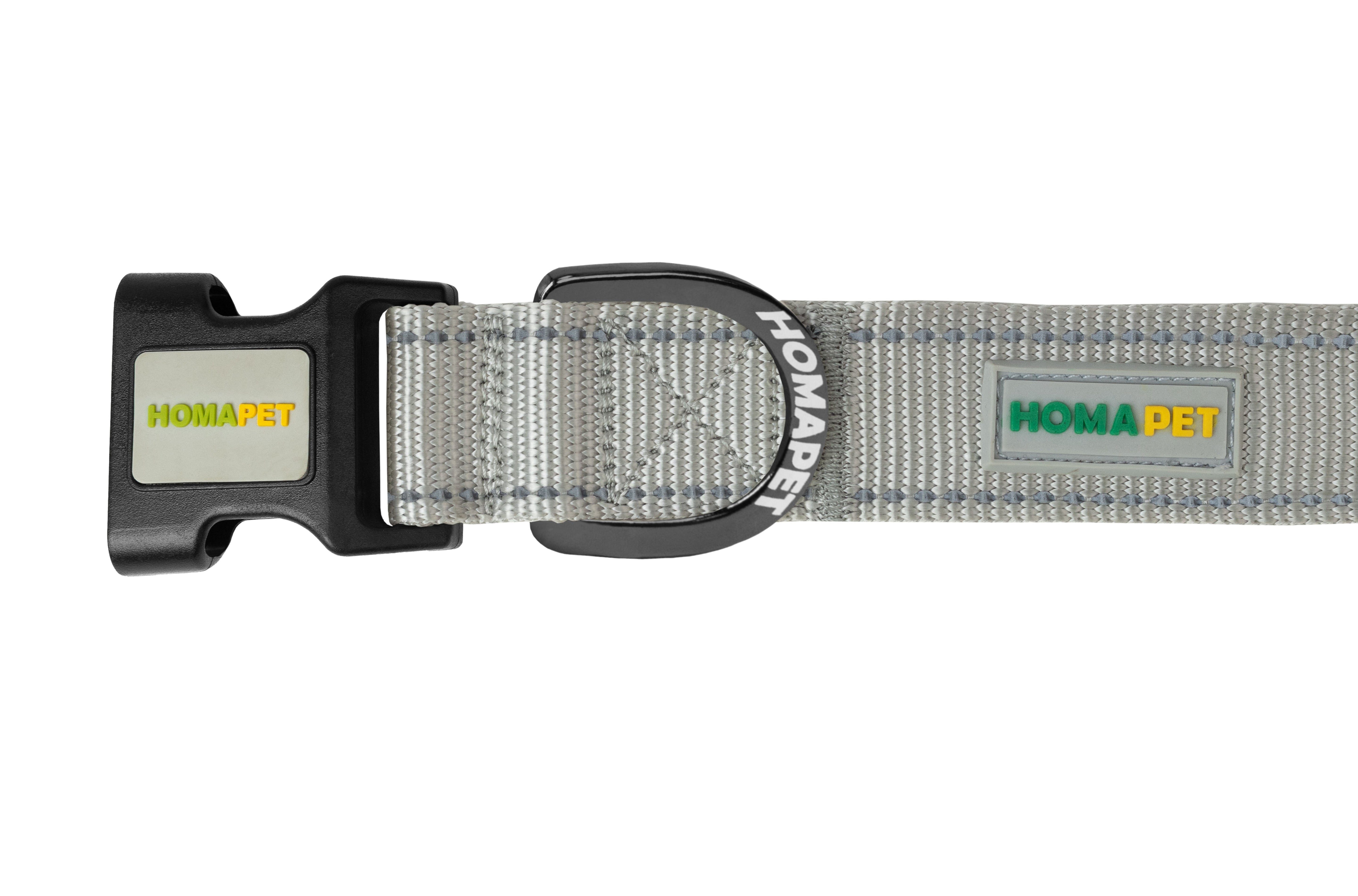 Light Grey Nylon Dog Collar