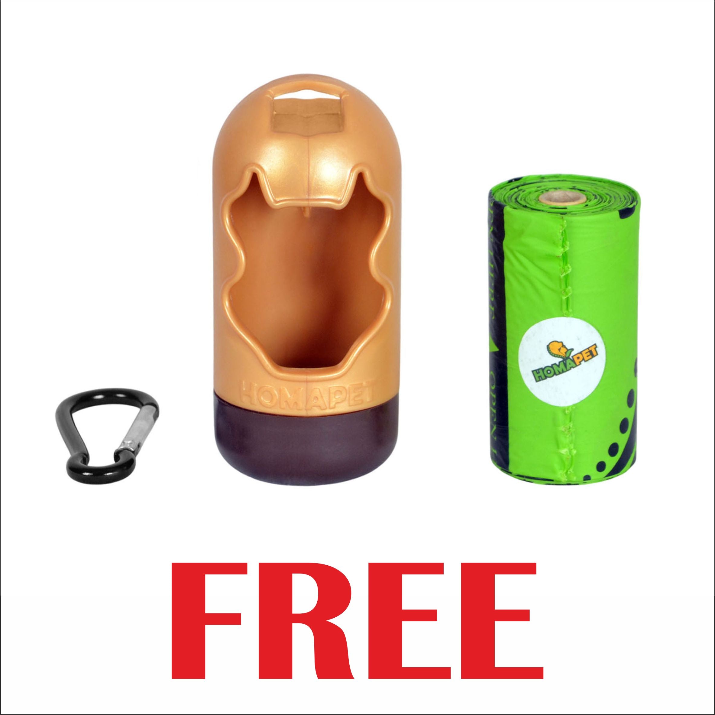 Copper Brown Nylon Adjustable Bungee Dog Leash