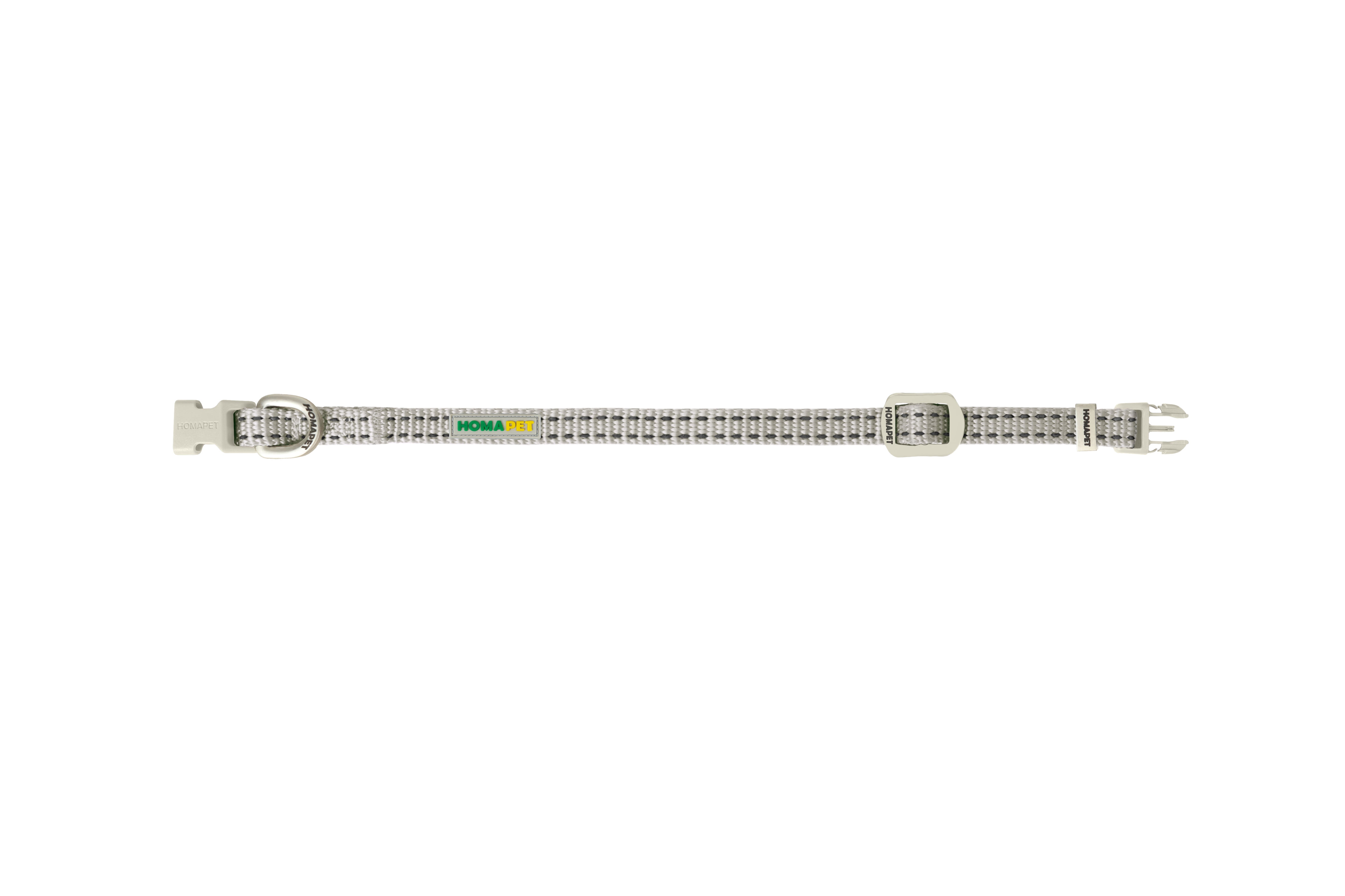 Light Grey Nylon Dog Collar XS