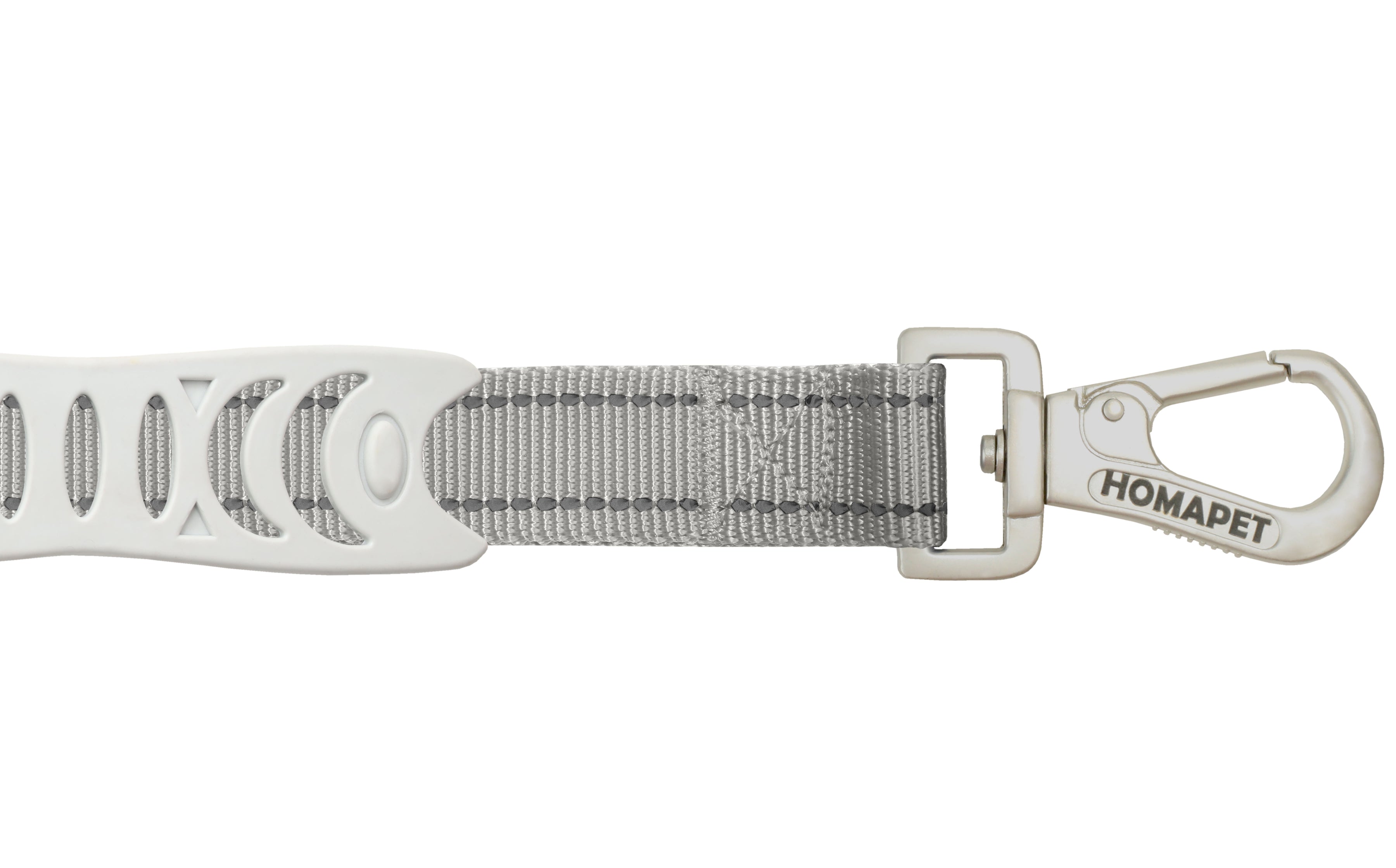 Light Grey Polyester Full Bungee Dog Leash