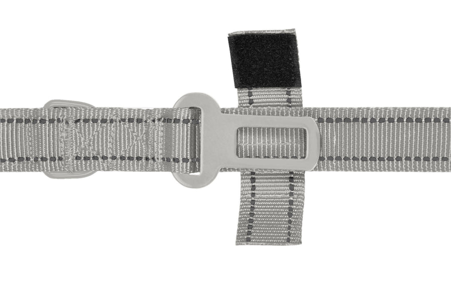 Light Grey Polyester Full Bungee Dog Leash