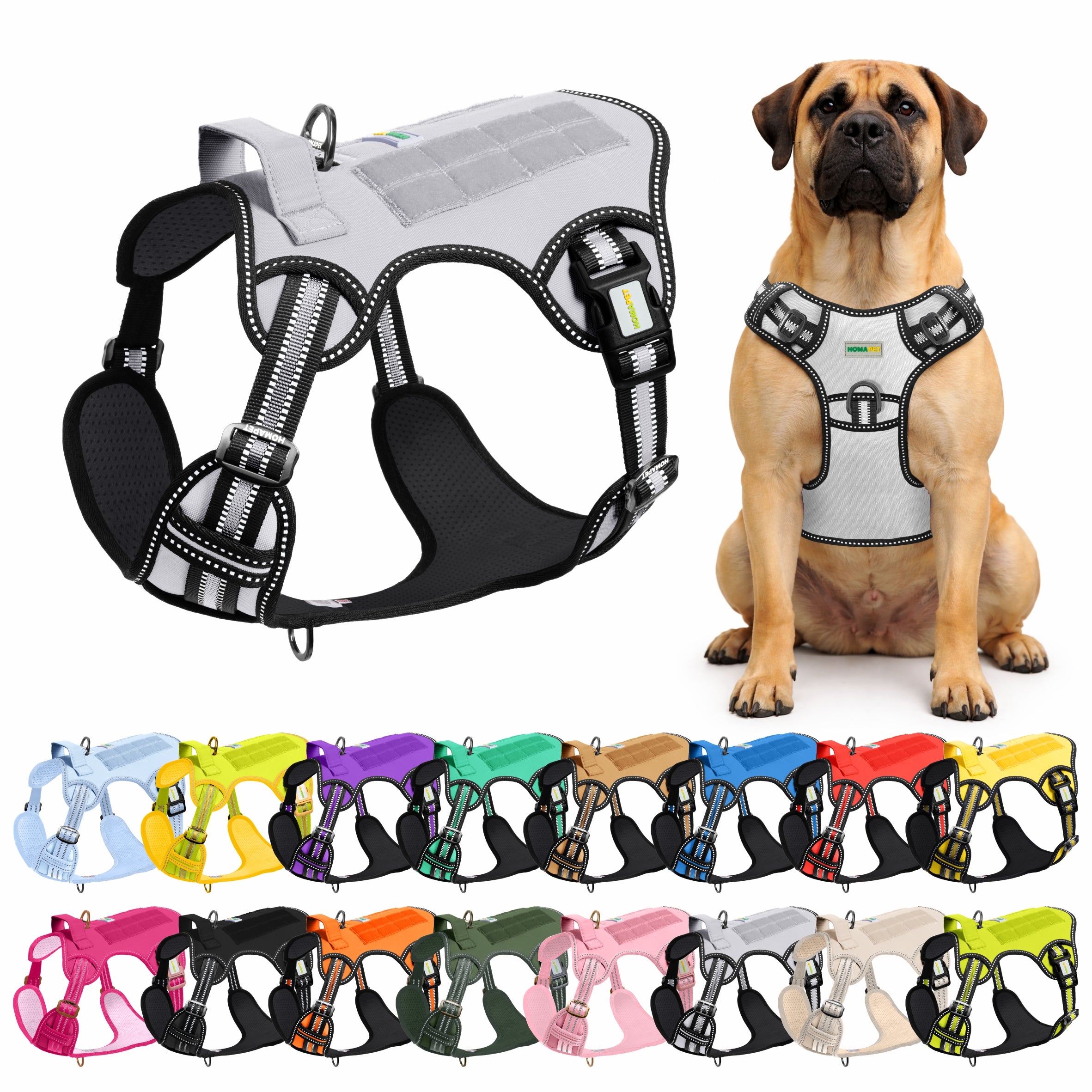 Light Grey Tactical Dog Harness