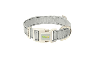 Light Grey Nylon Dog Collar