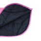 Lilac Sachet  Black Himalaya Dog Coat with 200 GSM Padding - Flat