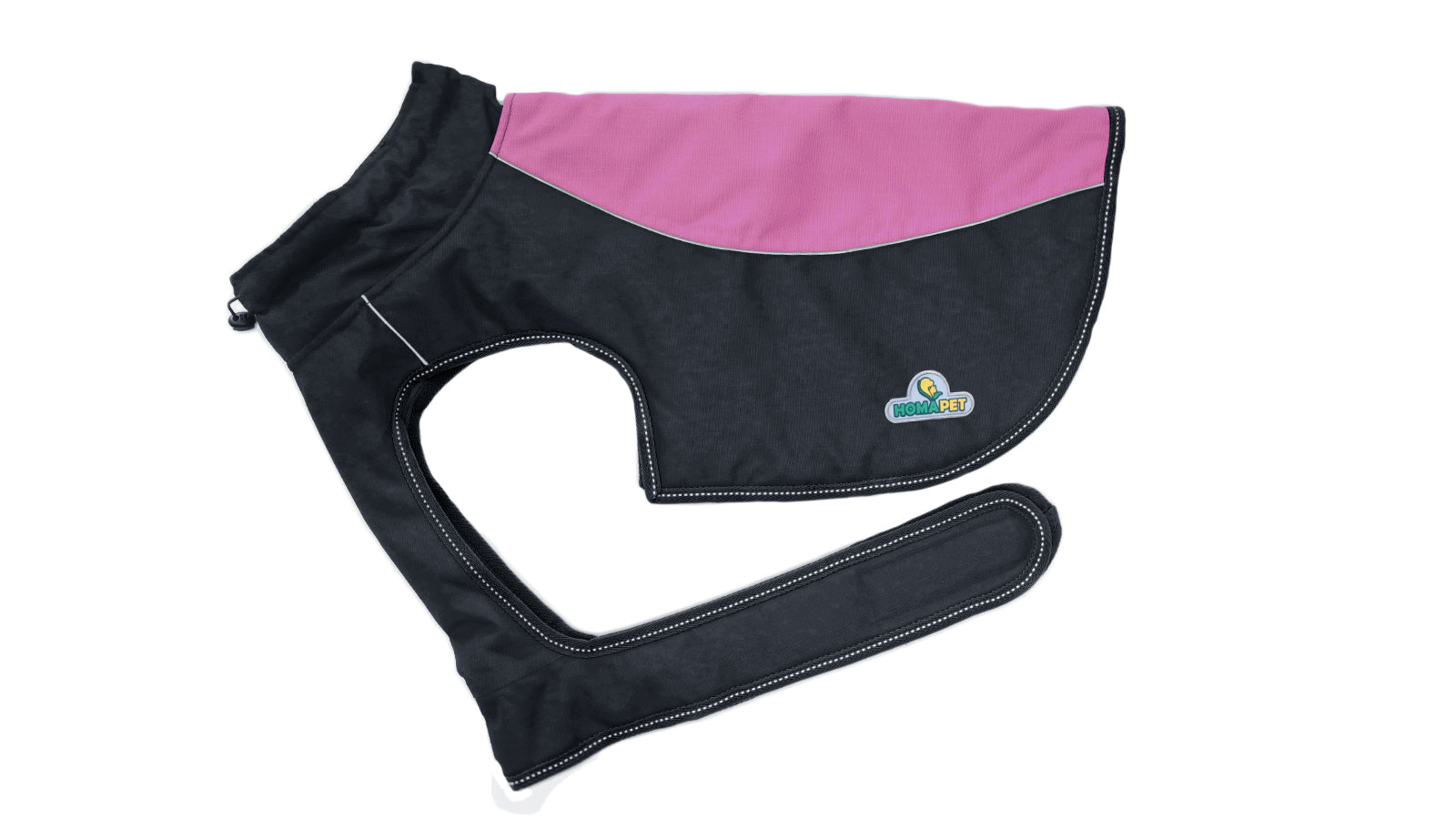 Violet Dark Grey Himalaya Dog Coat with 200 GSM Padding - Flat